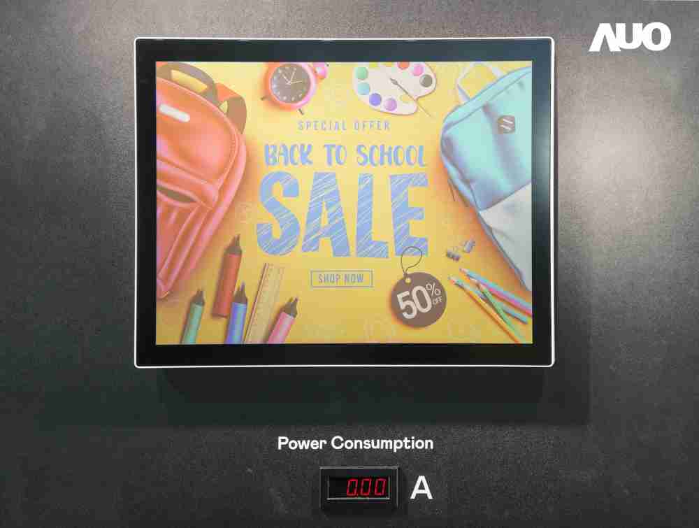 CG电子展示胆固醇液晶超低耗能户外全彩显示器，，，，ChLC（胆固醇液晶）以双稳态技术使静态显示零功耗，，，具省电、、、、高彩度、、、环保的特性，，，，还整合软硬件系统解决方案，，，，可透过单一云端平台管理